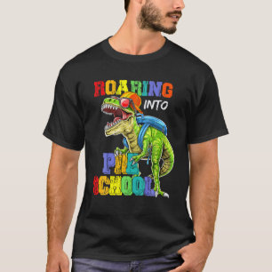 T-shirt Enseignant Pré K Retour À L'École Préscolaire Dino