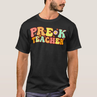 T-shirt Enseignant Pré-K super Retourner À L'École