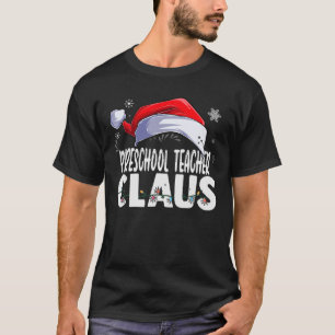 T-shirt Enseignant préscolaire Père Noël Correspondance de