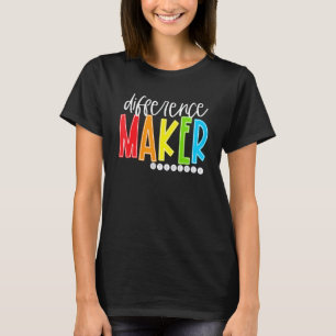 T-shirt Enseignant qui fait la différence dans la vie de l