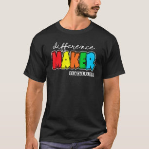 T-shirt Enseignant qui fait la différence dans la vie - Em