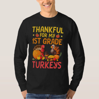 T-shirt Enseignant reconnaissant pour mes dindes de CE1 Jo