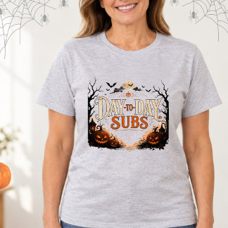 T-shirt Enseignant Remplaçant Halloween au Jour le Jour