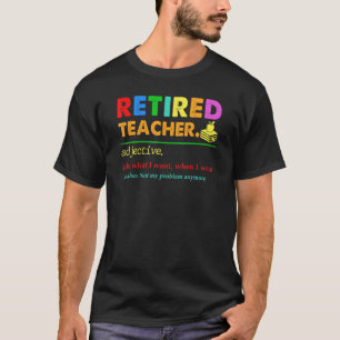T-shirt Enseignant Retraité 2022 Pas mon problème Enseigne