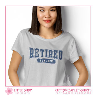 T-shirt Enseignant retraité universitaire personnalisable