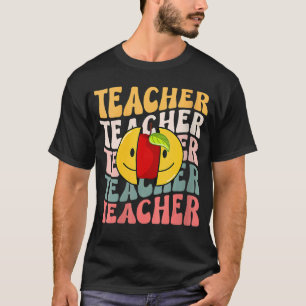 T-shirt Enseignant rétro Coloré de l'école primaire Enseig