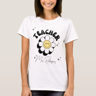 T-shirt Enseignant Rétro Groovy