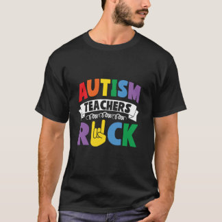 T-shirt Enseignant Sensibilisation sur l'autisme tenue pou