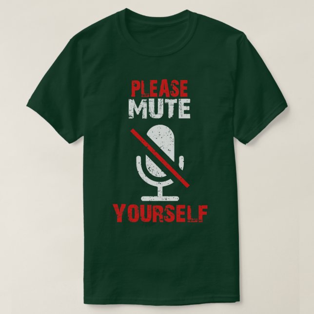 T-shirt Enseignant, s'il vous plaît, muez les vôtres (Design devant)