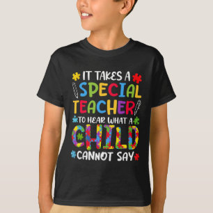 T-shirt Enseignant Spécial Pour Entendre La Sensibilisatio