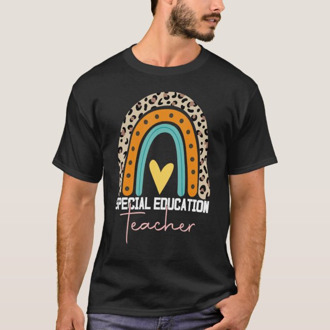 T-shirt Enseignant Spécial Sped Ed Sped Leopard Rai (Devant)