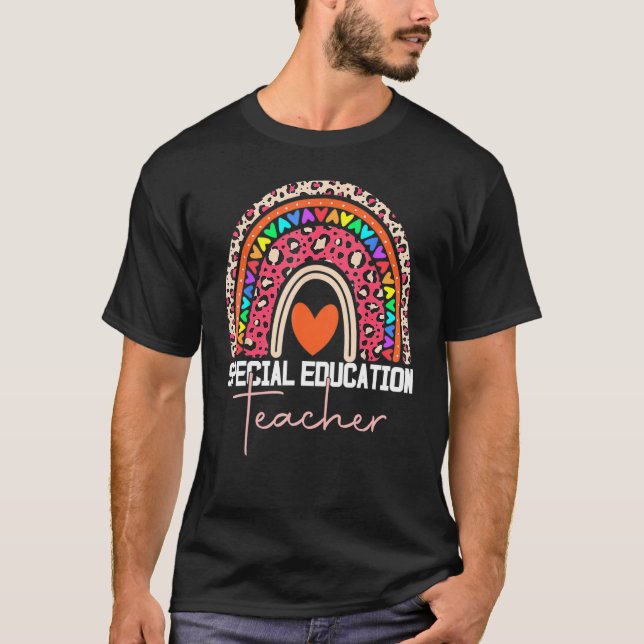 T-shirt Enseignant Spécial Sped Ed Sped Leopard Rai (Devant)