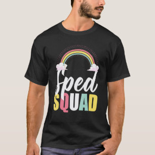 T-shirt Enseignant Spécialisé Équipe Spéciale Arc-en-ciel
