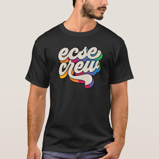 T-shirt Enseignant SPED ECSE Équipe Éducation spéciale pou (Devant)