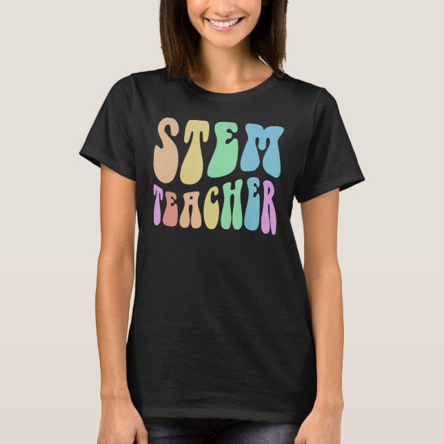 T-shirt ENSEIGNANT STEM super Technologie Crew STEM Team E (Devant)