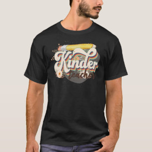 T-shirt Enseignant super Hippy Kinder Enseigner l'amour In