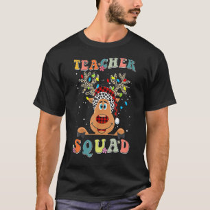 T-shirt Enseignant super Retro Squad Reindeer Enseignant C
