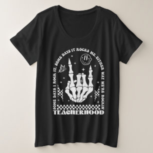 T-shirt enseignant Teacherhood me fait rocker