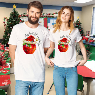 T-shirt Enseignant Tee - shirt de Noël | Apple Of Knowledg