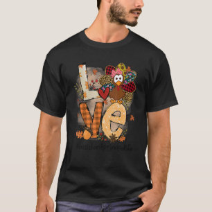 T-shirt Enseignant Thanksgiving Amour Assistant Principal 