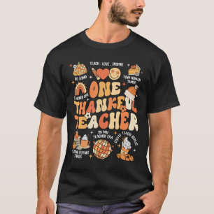 T-shirt Enseignant Thanksgiving Un Remerciement Enseignant