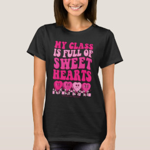 T-shirt Enseignant Valentines Jour Drôle Ma Classe Est Ple