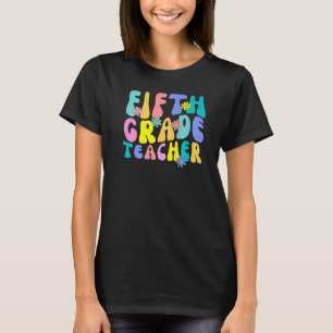 T-shirt Enseignant Vintage super de 5e année Retour à Sch