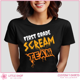 T-shirt Enseignante de l'équipe de hurlement de première a