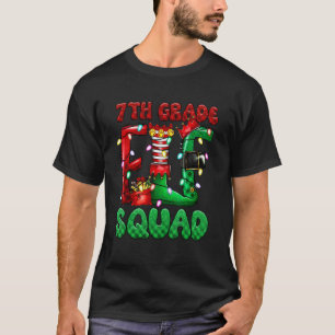 T-shirt Enseignante de l'équipe de lutins de 7e année Luti