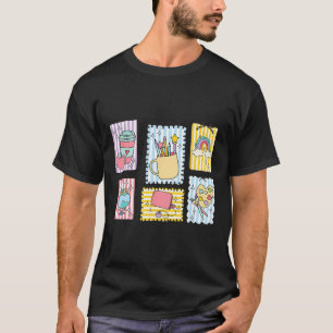 T-shirt Enseignante de maternelle féminine tamponne le pre