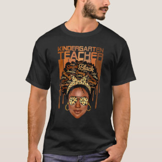 T-shirt Enseignante de maternelle femme noire Afro América