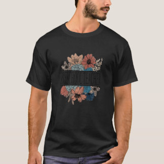 T-shirt Enseignante d'école maternelle féminine Fleur R