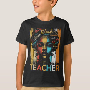 T-shirt Enseignante d'Histoire Noire Femmes afro-américain