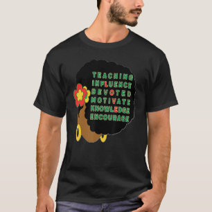 T-shirt Enseignante noire Afro Cheveux Melanin Femmes Sist
