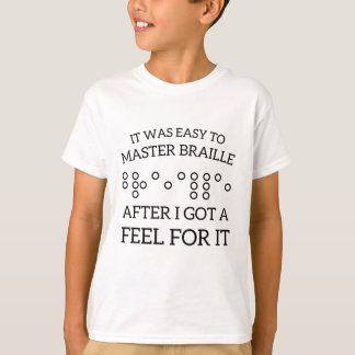 T-shirt Enseignantes en braille femmes lisant le braille v