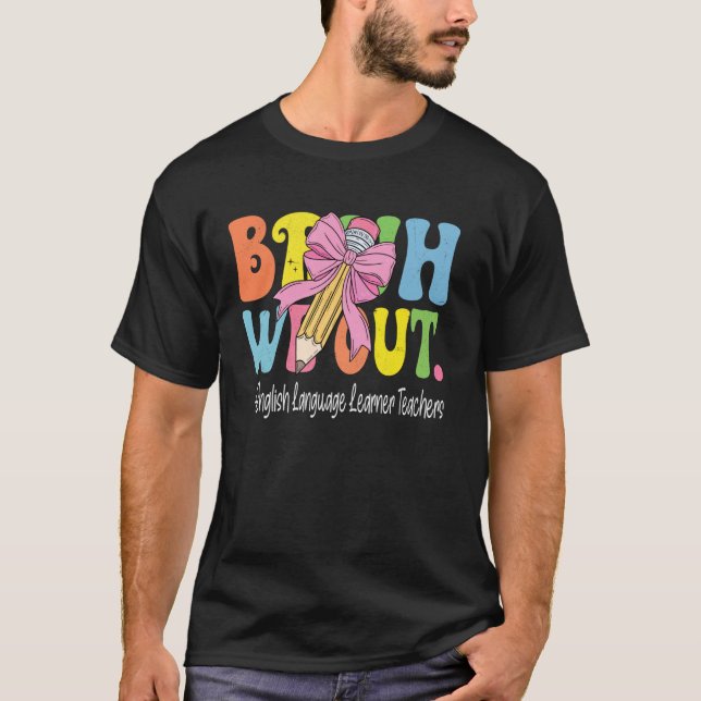 T-shirt Enseignants d'Anglais Langue Étrangère Heureux Der (Devant)