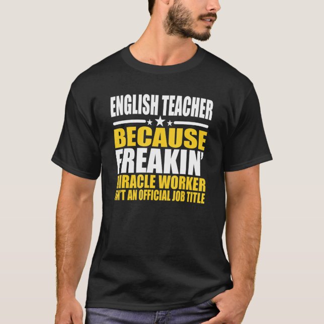 T-shirt Enseignants d'anglais pour collègue (Devant)