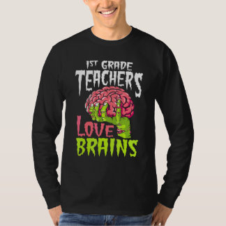 T-shirt Enseignants de 1re année aiment les cerveaux Profe