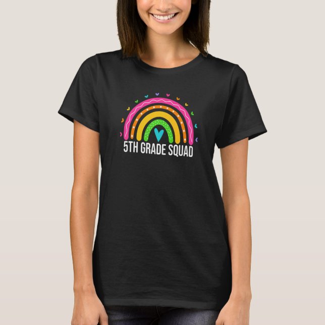T-shirt Enseignants de cinquième année de l'équipe Filles  (Devant)