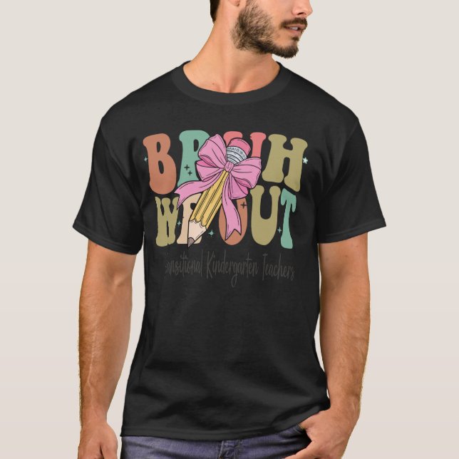 T-shirt Enseignants de la maternelle de transition heureux (Devant)