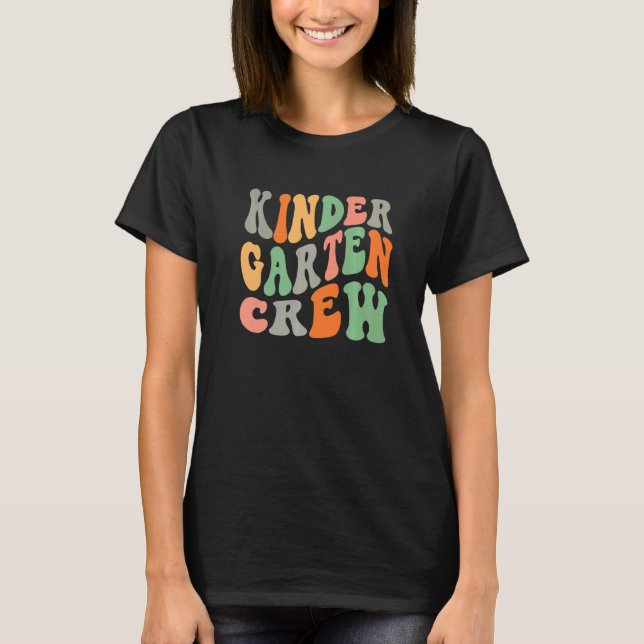 T-shirt Enseignants de l'équipe de maternelle rétro Super (Devant)
