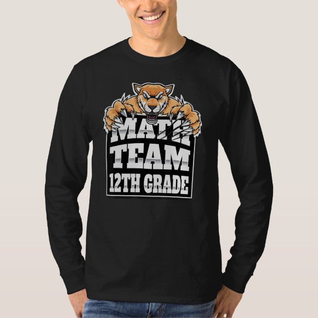 T-shirt Enseignants de l'équipe de mathématiques élèves de (Devant)