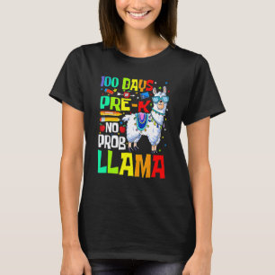 T-shirt Enseignants de maternelle lama 100e jour d'école p