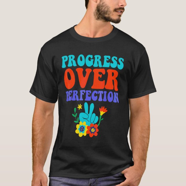 T-shirt Enseignants de Mentalité de Croissance Groovy Prog (Devant)