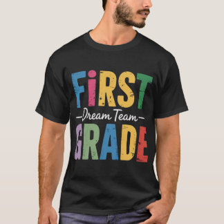 T-shirt Enseignants De Première Année De Retour À L'École