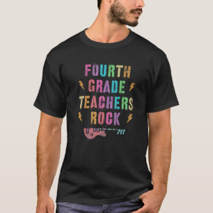 T-shirt ENSEIGNANTS DE QUATRIÈME ANNÉE ROCK Team 4E Grader