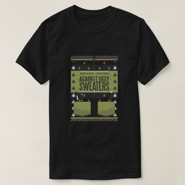 T-shirt Enseignants du lycée contre des pulls moch (Design devant)
