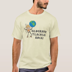 T-shirt Enseignants en géographie Rock