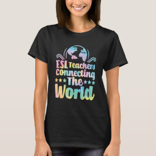 T-shirt Enseignants ESL Connecter Le Monde English Virtua