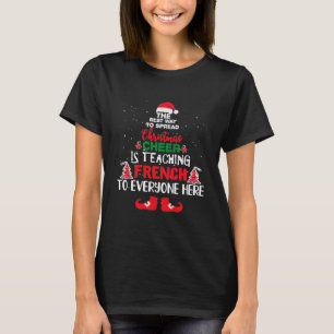 T-shirt Enseignants Français de Noël, Enseignants Drôle